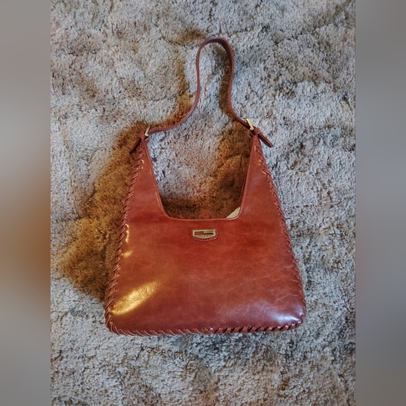 Vintage Guess Brown Leather Women's Bag In New Condition! - Picture 1 of 3